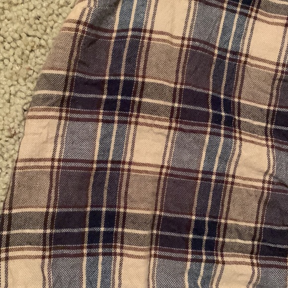 🐠2 for $16 Forever 21 Plaid Sleeveless Collared Tie Bottom Top - Picture 3 of 5